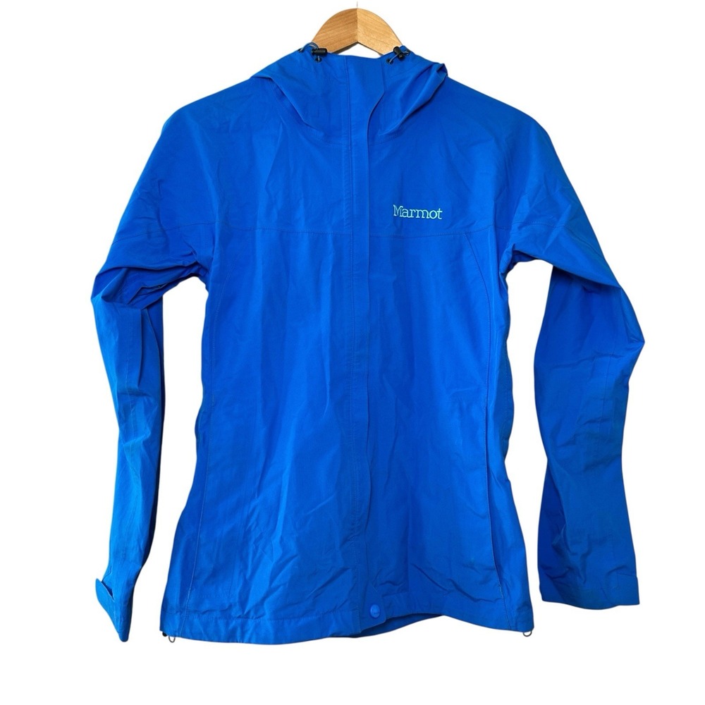 Marmot Gore-Tex Paclite‎ Rain Jacket Blue Men's Size S Waterproof Hiking